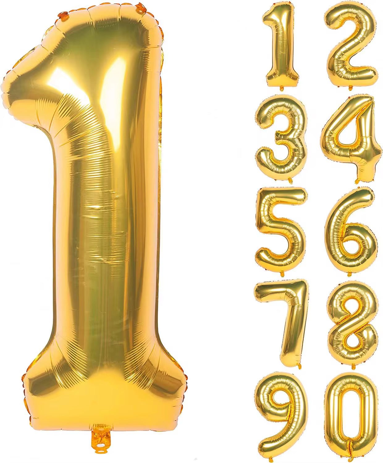 Gold number balloon 100cm