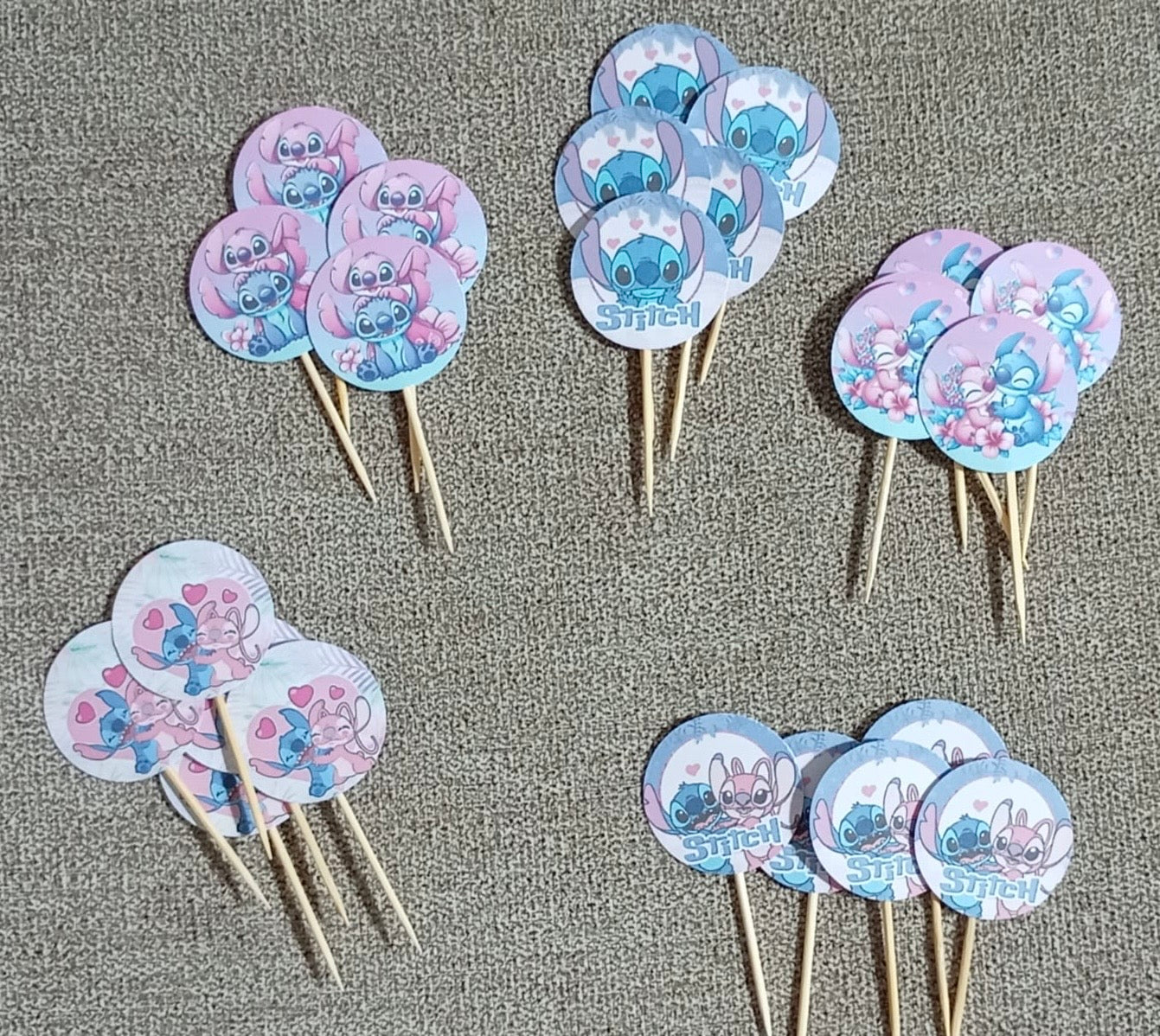 Stitch pink & blue party set