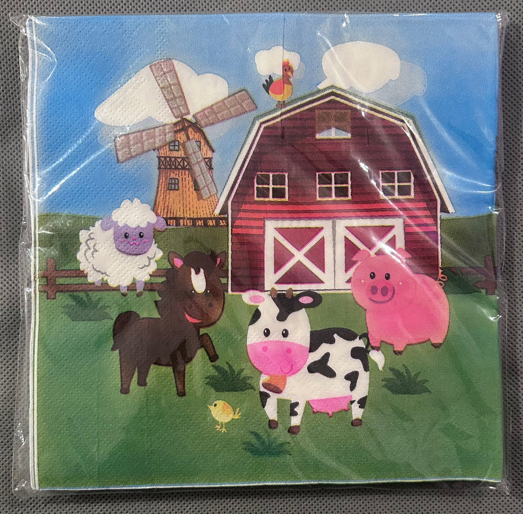 Farm animal party set