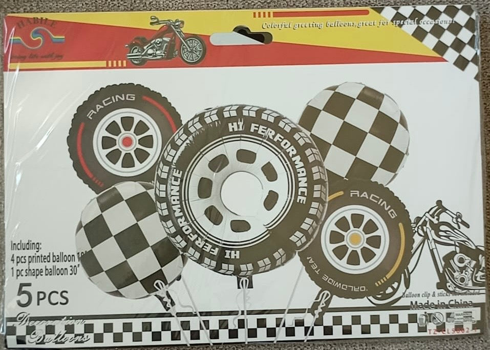 Racing car party set