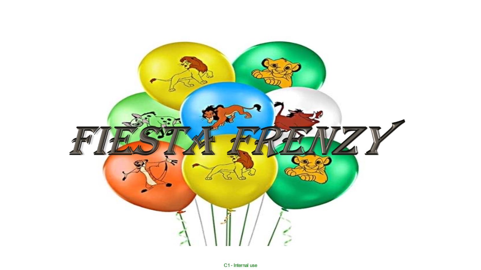 Simba the lion king party set