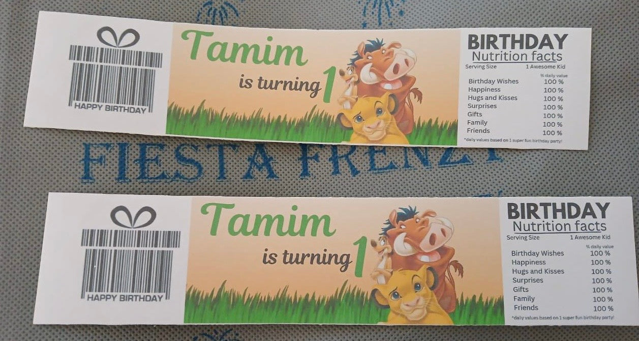 Simba the lion king party set