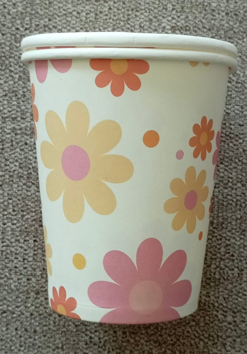 Daisy Flowers pink party set