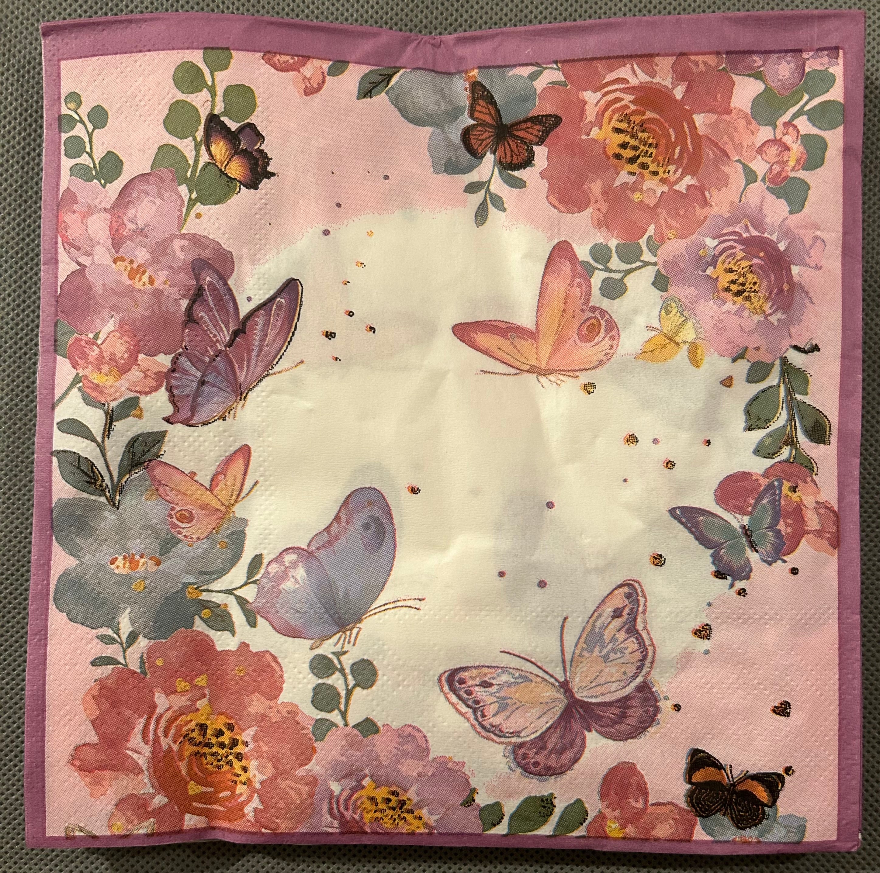 Butterfly purple party set