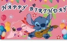 Stitch pink party set