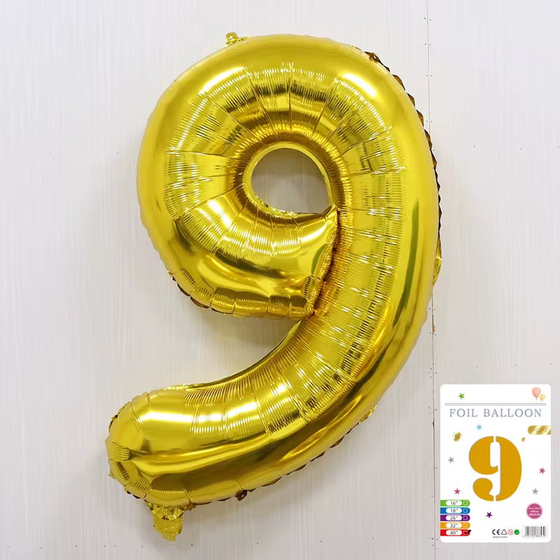 Gold number balloon 100cm