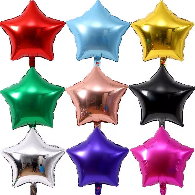 10 Mini stars balloons