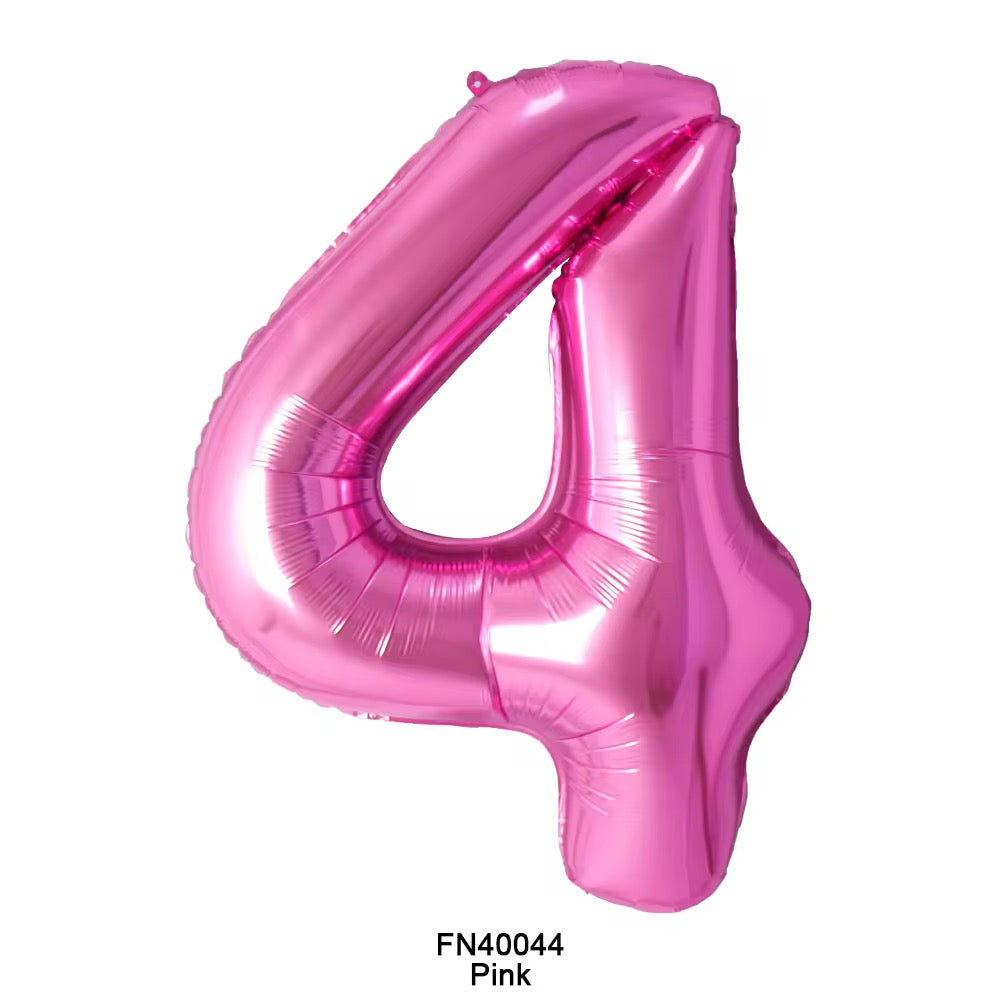 Pink number balloon 100cm