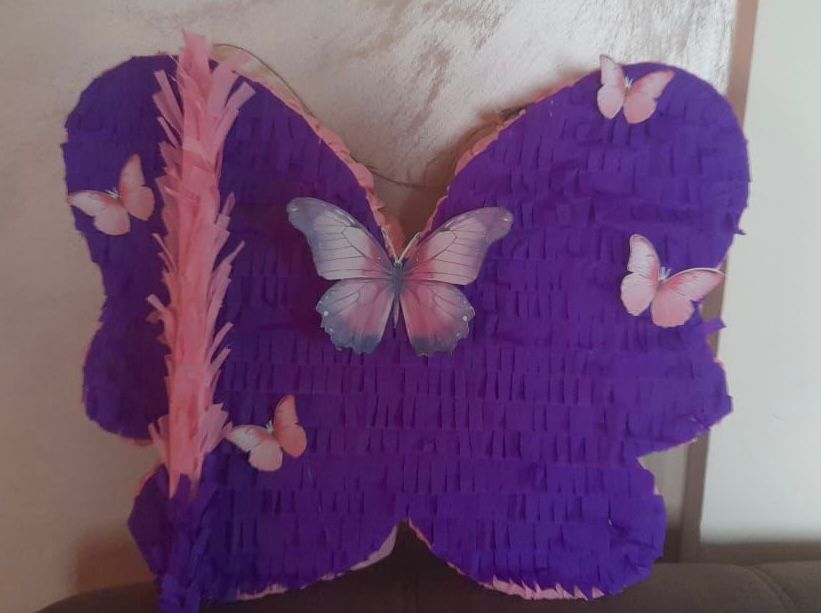 Butterfly purple party set