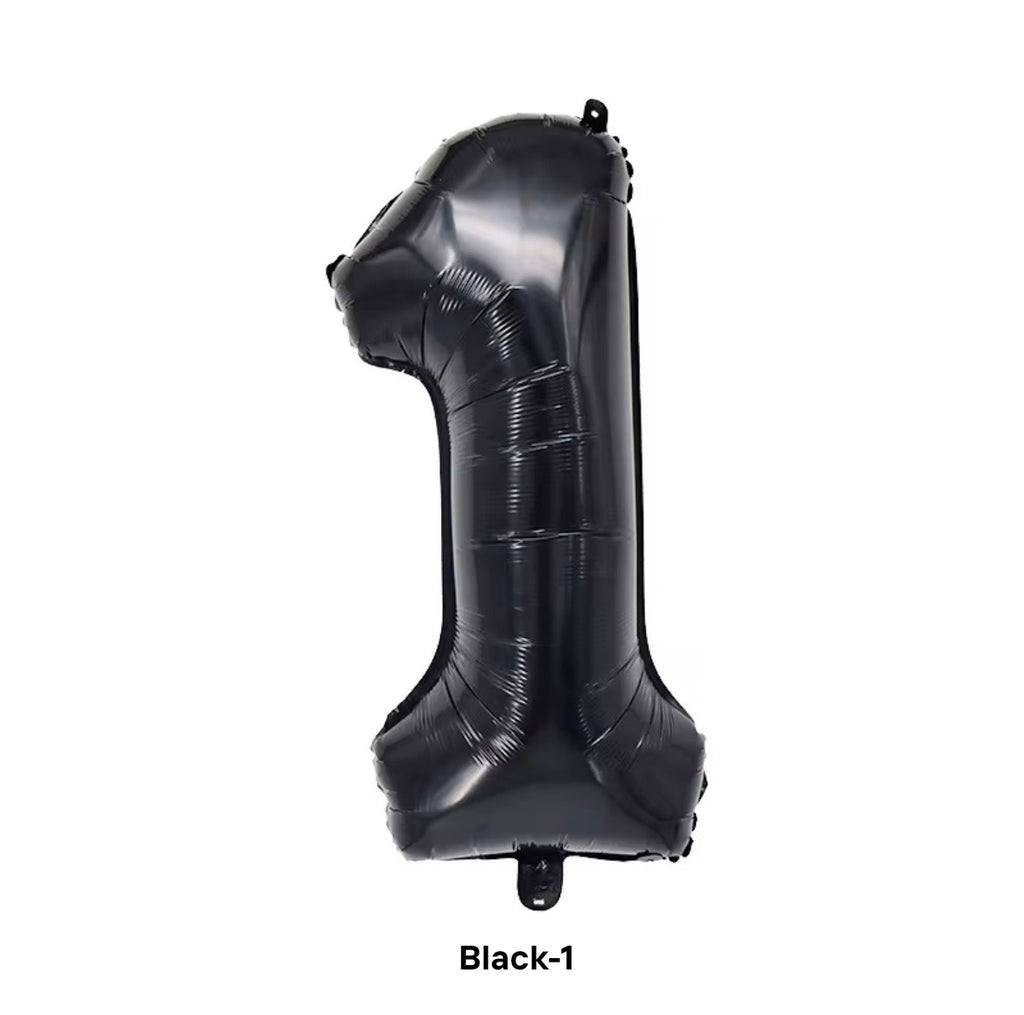 Black number balloon 100cm