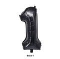 Black number balloon 100cm