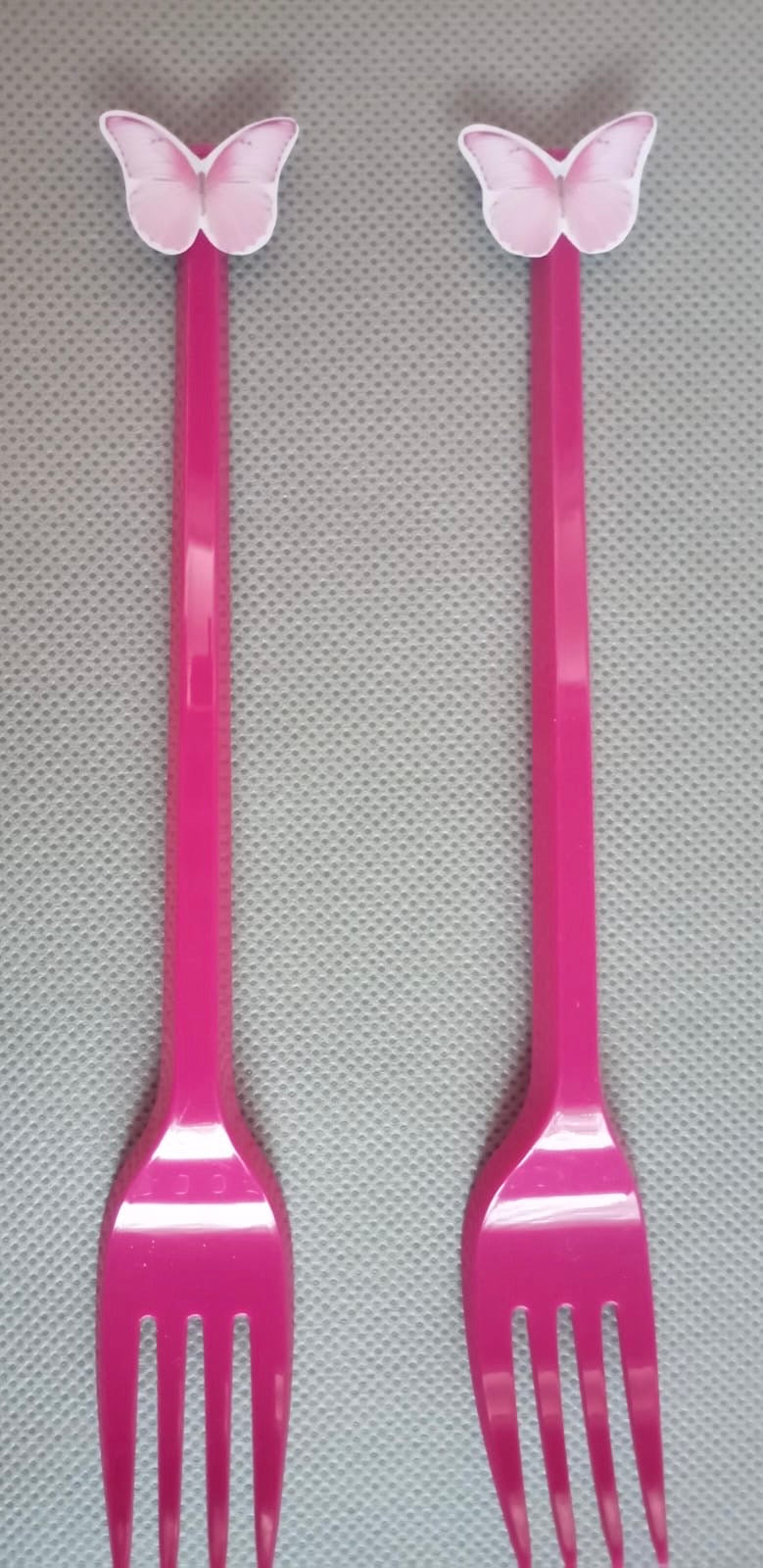 Butterfly pink and white party set