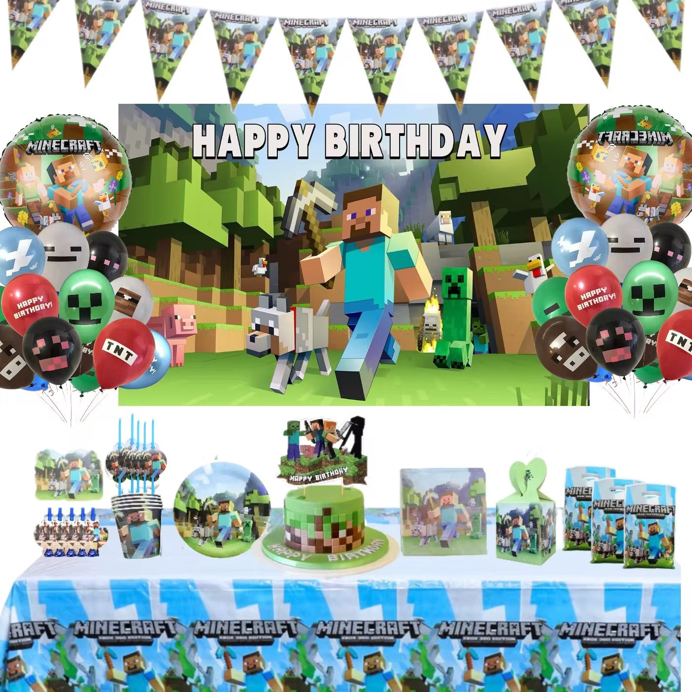 Minecraft party set