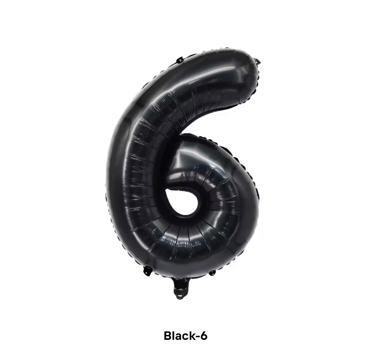 Black number balloon 100cm