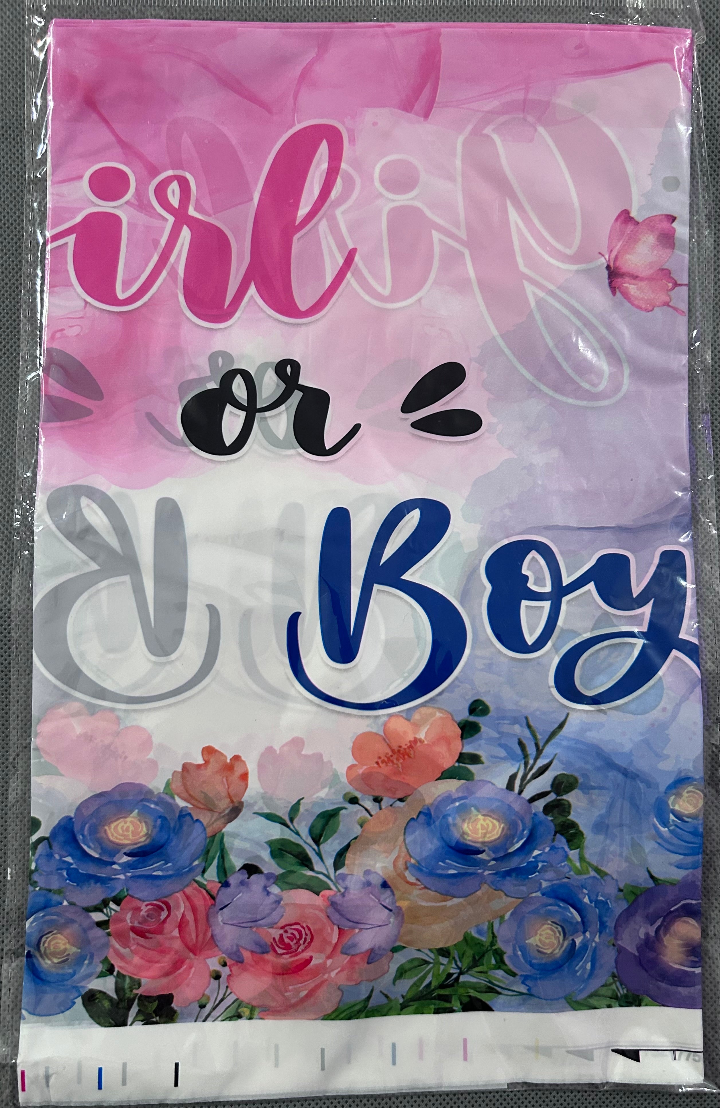 Gender reveal party set