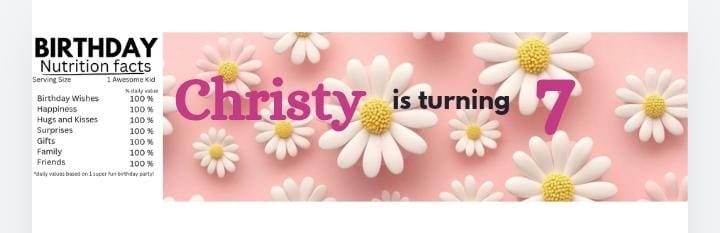 Daisy Flowers pink party set