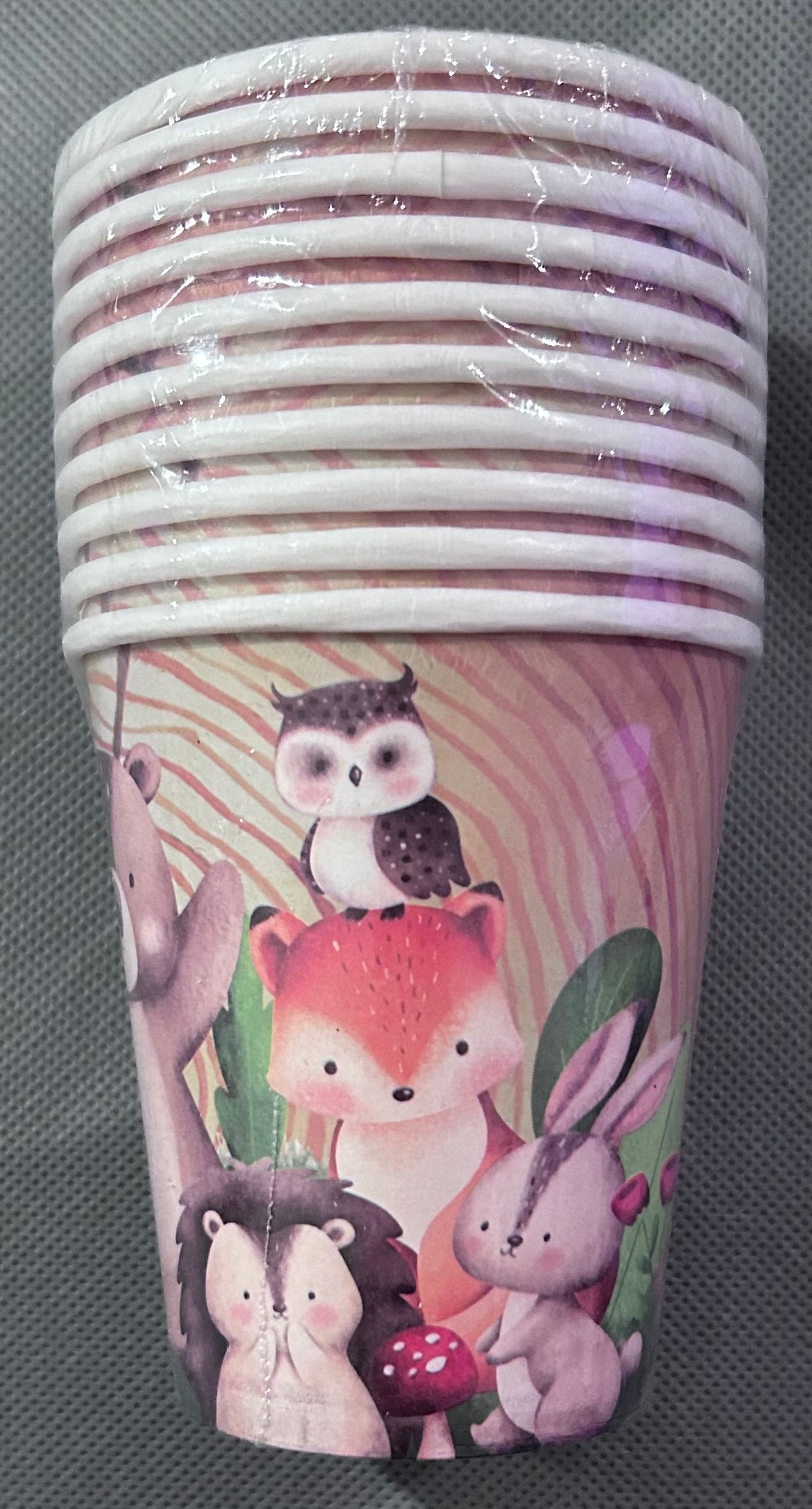 Wood forest animals party set