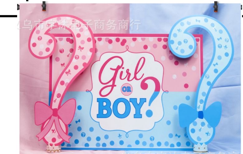 Gender reveal (girl or boy) party set
