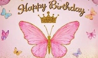 Butterfly pink and white party set