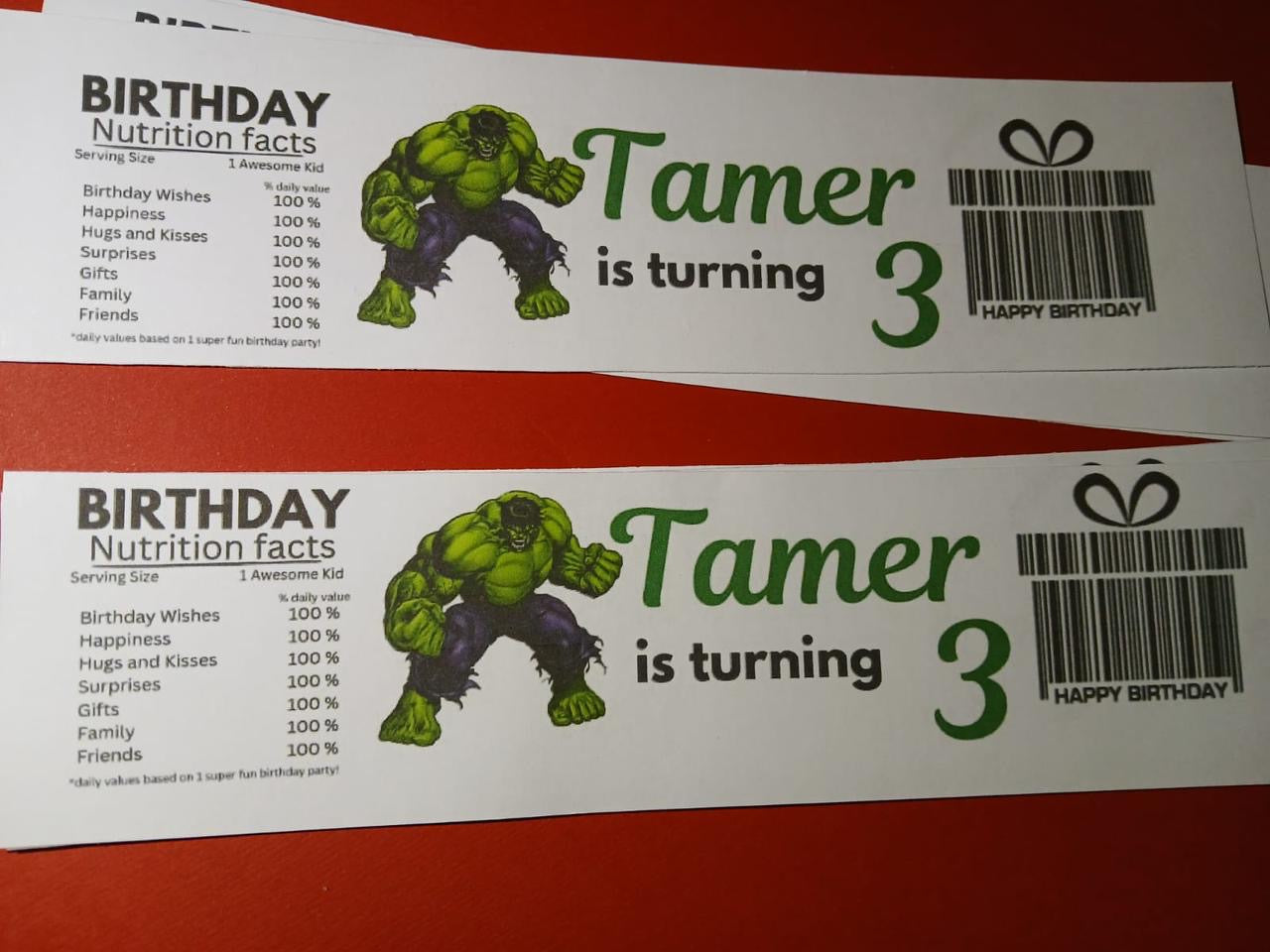 Hulk party set