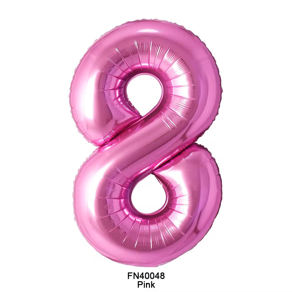Pink number balloon 100cm