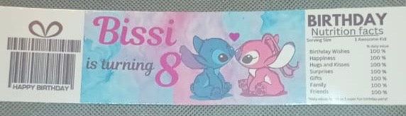 Stitch pink & blue party set