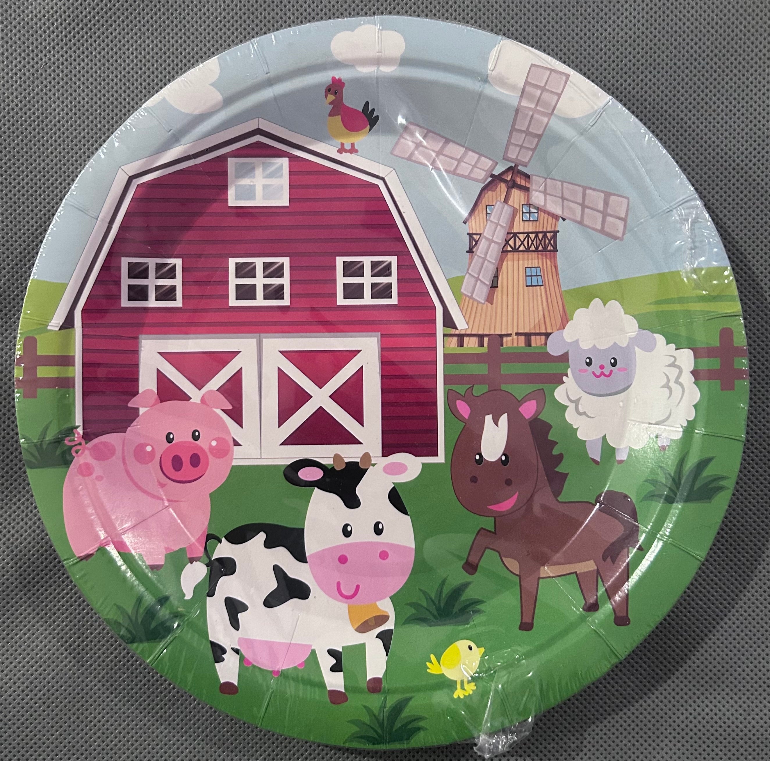 Farm animal party set
