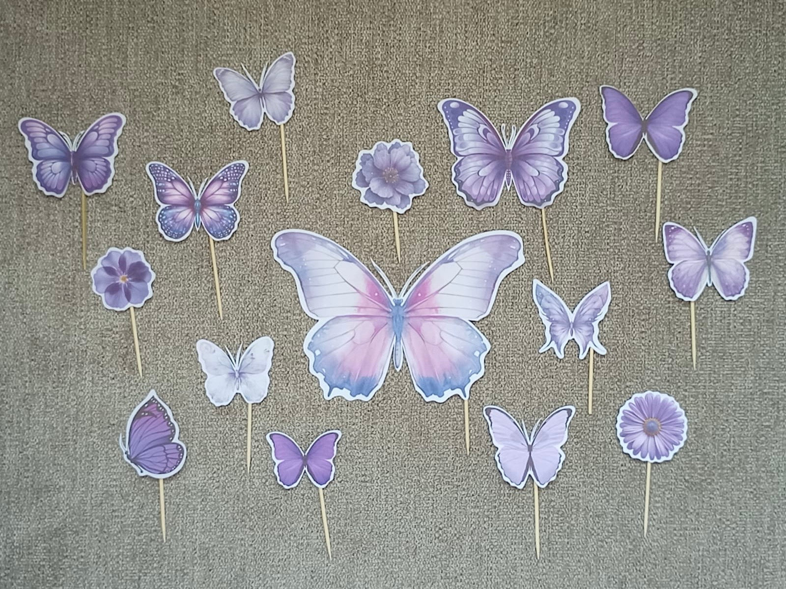 Butterfly purple party set