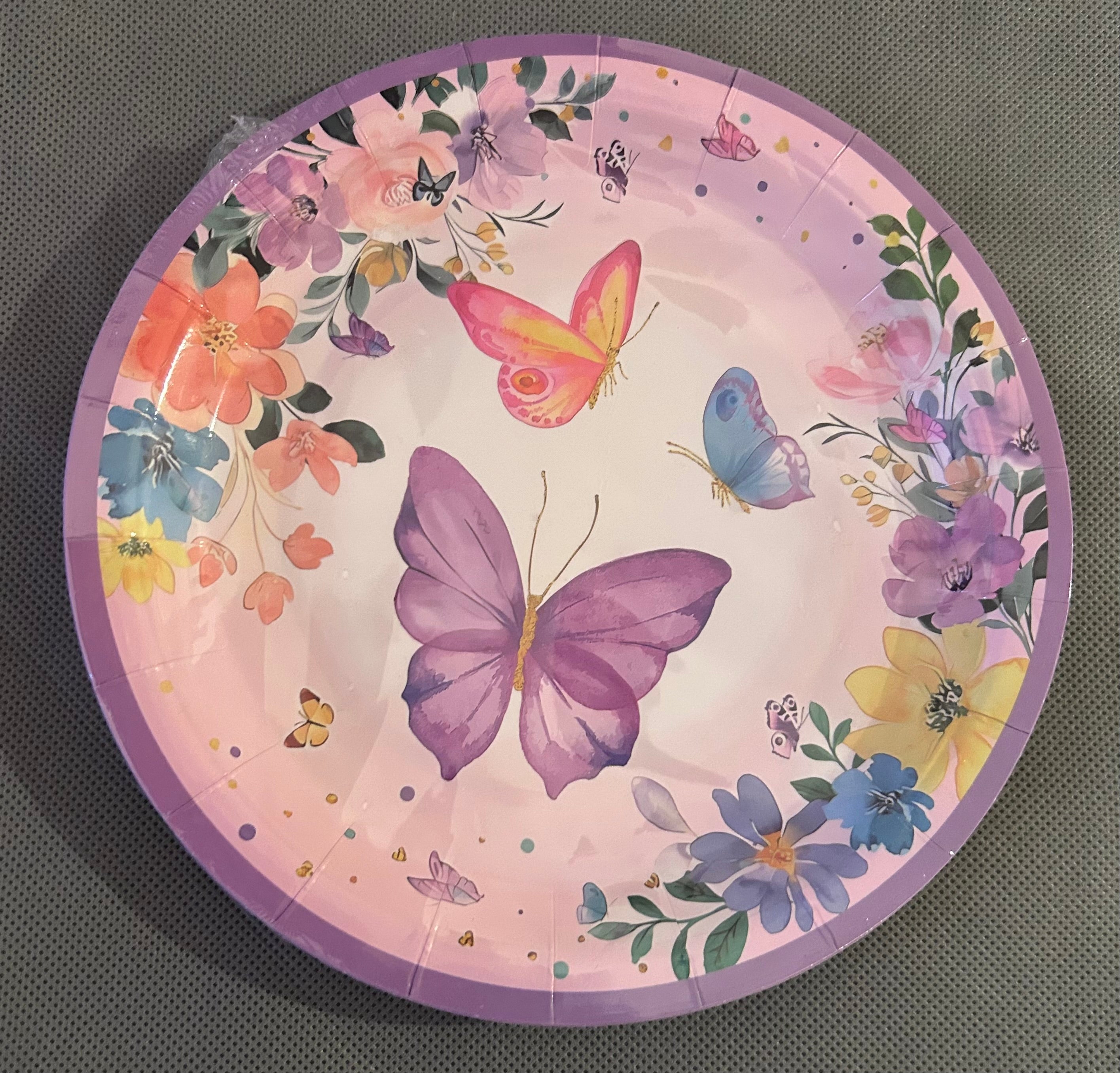 Butterfly purple party set