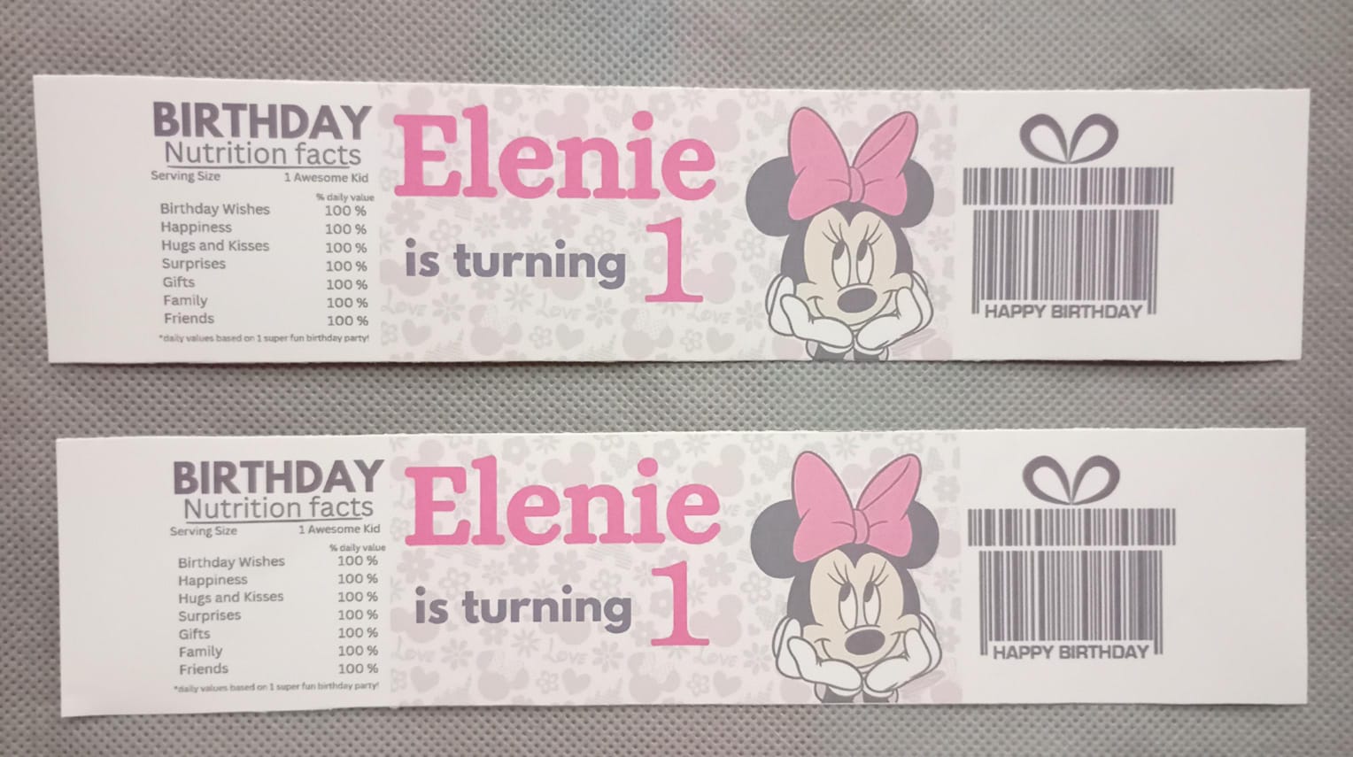 Minnie mouse pink party set