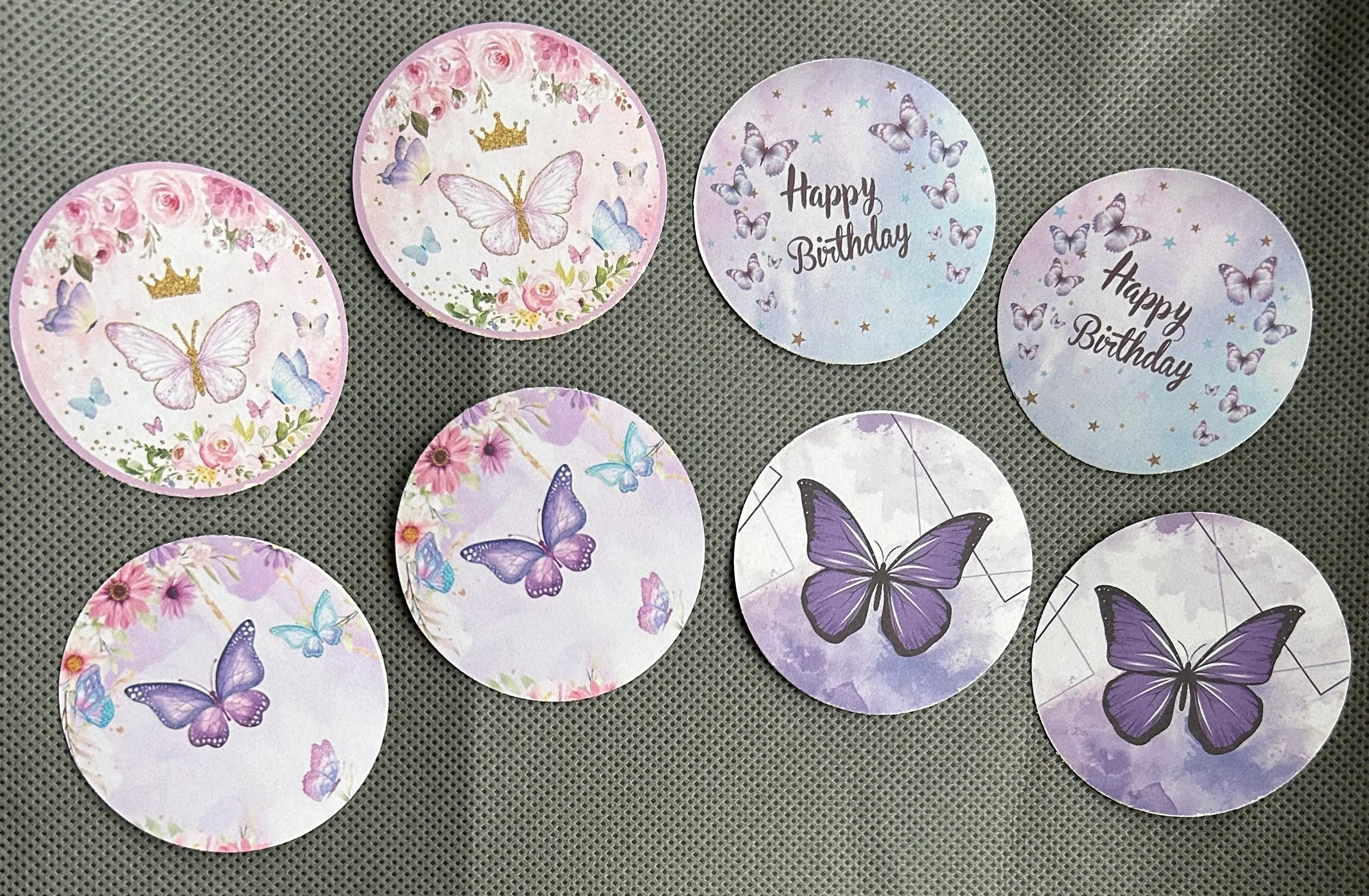 Butterfly purple party set