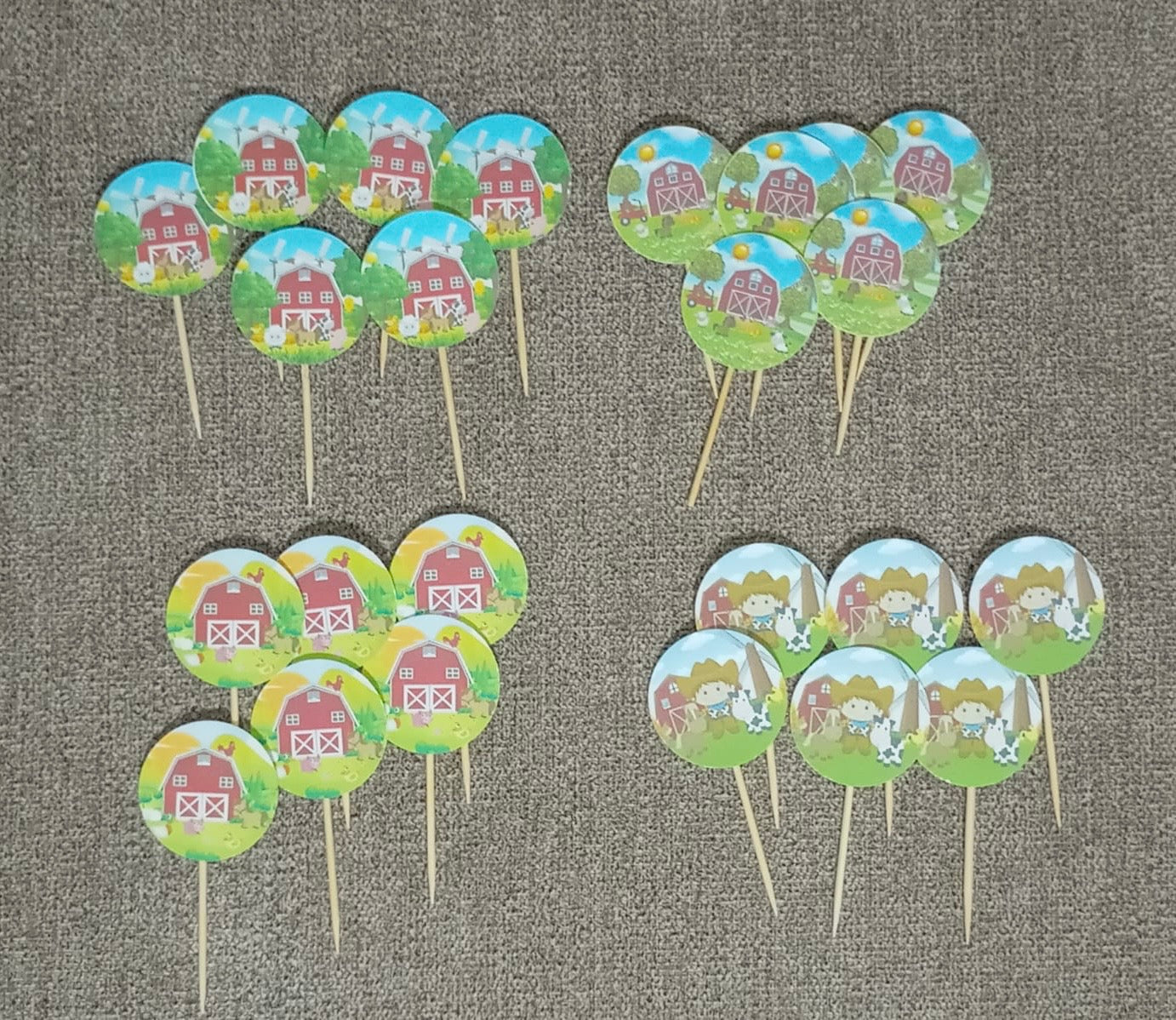Farm animal party set