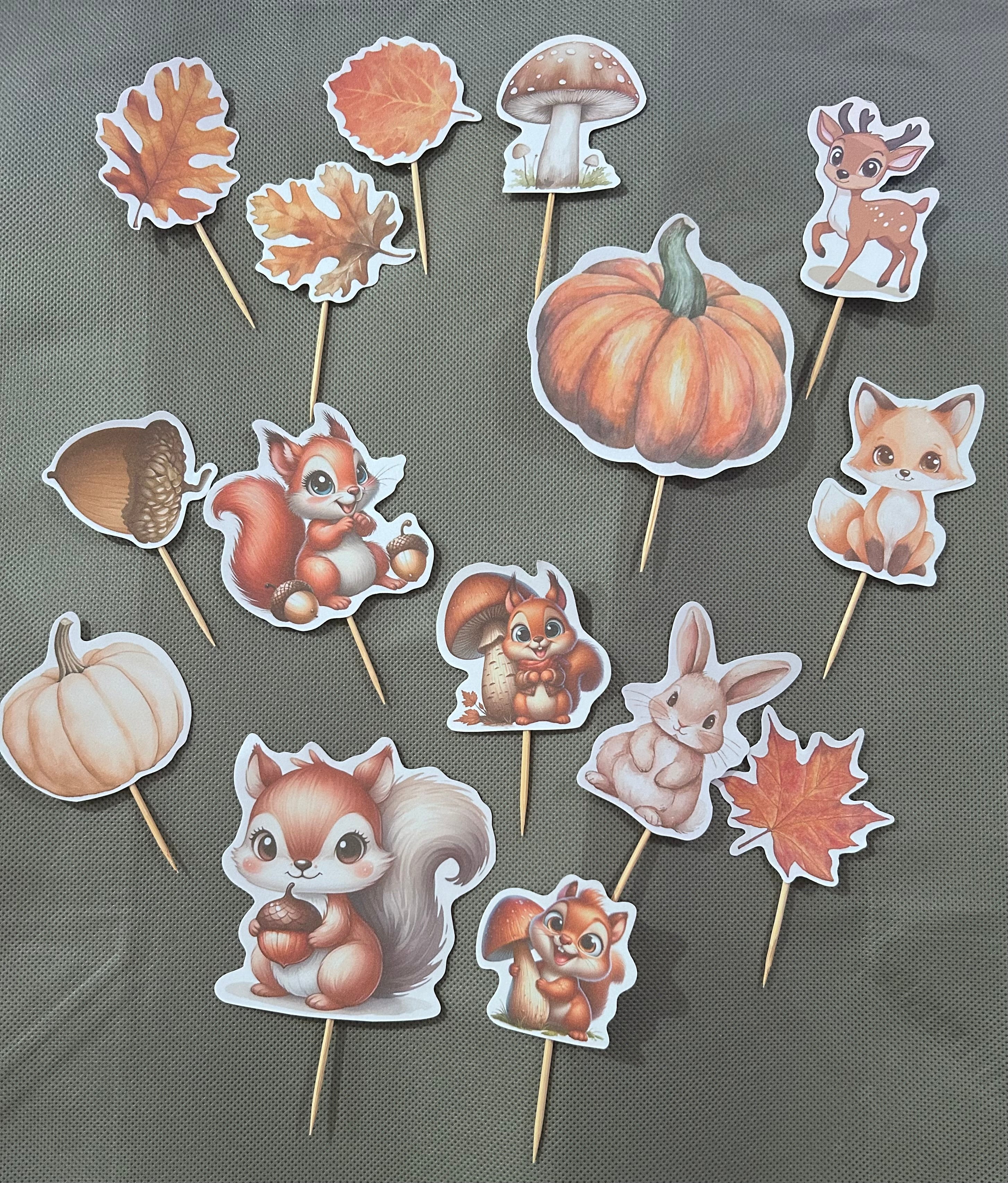 Wood forest animals party set