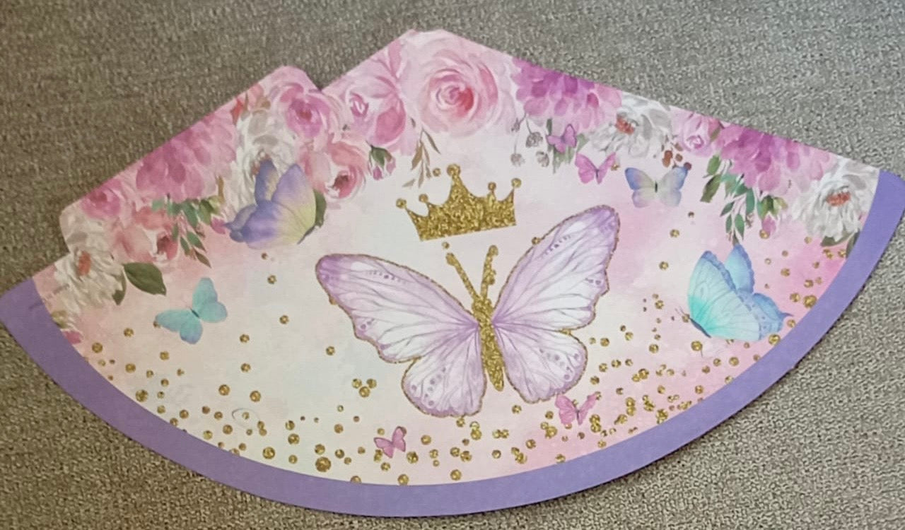 Butterfly purple party set